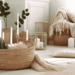 Granatowy kosz z trawy morskiej – stylowy akcent w stonowanych aranżacjach