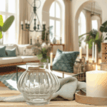 Okrągła lustrzana taca – efektowna baza pod świece i dekoracje